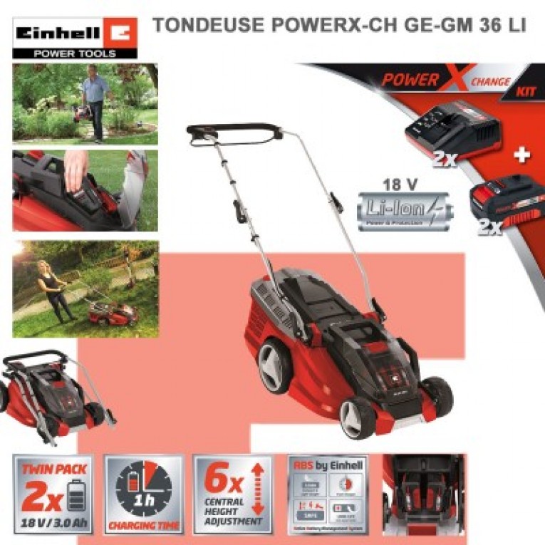 Tondeuse électrique sans fil – Einhell GE-CM 36 Li